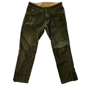 Kuhl Riot Vintage Patina Dye Men's Jeans 36x32 Olive Green Relaxed Fit